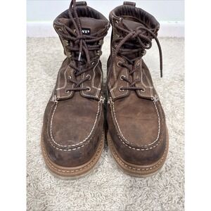 Hawx Men's 6 Inch Grade Soft Toe Work Boot Size 14 D Rugged Durable Leather READ